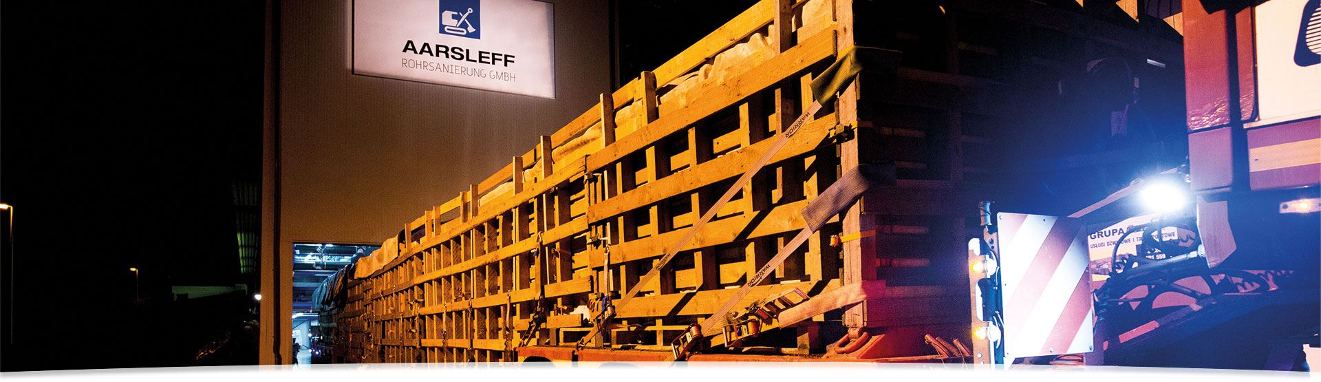 Logistik Made by Aarsleff Bundesweite Kanalsanierung Aarsleff